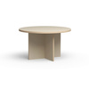 Dining table, cream, round 130cm