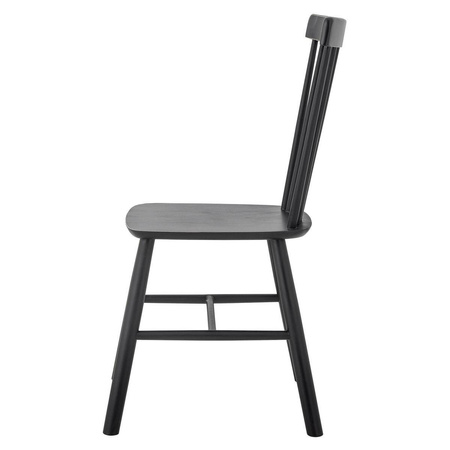 Mill Dining Chair, Black, Rubberwood