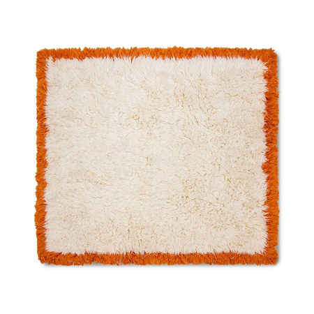 Fluffy square rug 'retro summers' (250x250)