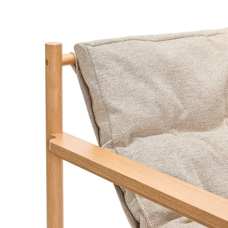 Heritage Armchair/Footstool Natural/Beige