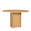 Straight Dining Table Round Natural