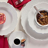 Deep plate ALESSI Dressed white
