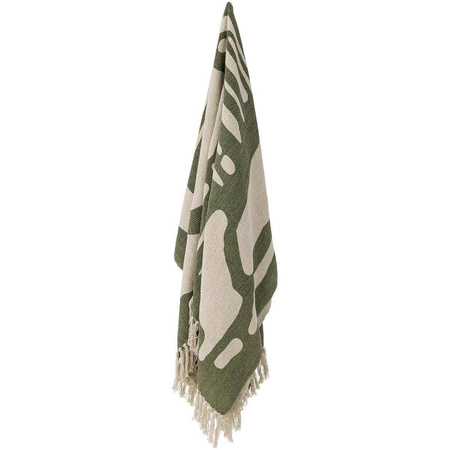 Dalmine Throw, Green, Recycled Cotton