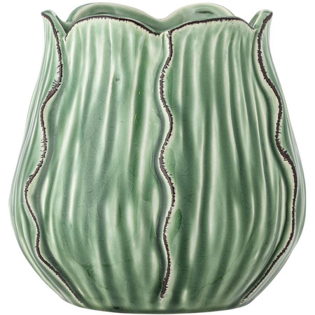 Elros Vase, Green, Stoneware