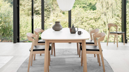 Dining table #119 SKOVBY natural black