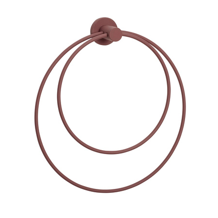 HÜBSCH LOOP towel holder brown