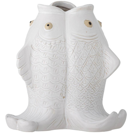 Fili Vase, White, Stoneware