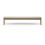 Ławka HKLIVING SIMPLY beżowa rozmiar 220 cm