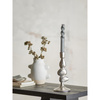 Metina Candle Holder, Silver, Aluminum