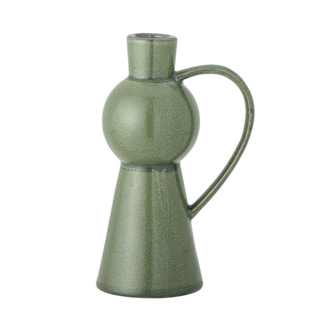 Fija Candle Holder, Green, Stoneware
