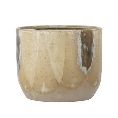 BLOOMINGVILLE MAY brown flowerpot