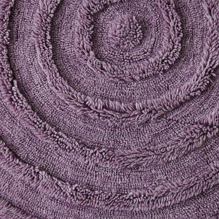 Round woolen rug lilac (150x150cm)