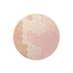 Dywan bawełniany Lorena Canals PLANET BEE różowy Ø140 cm