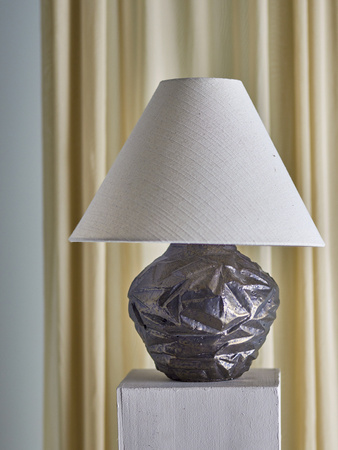 Carolla Table lamp, Brown, Stoneware
