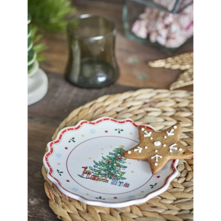 Talerz Bloomingville NAIVE czerwony