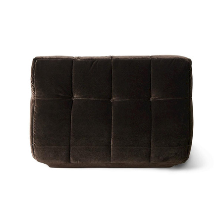 Lazy lounge chair, royal velvet espresso