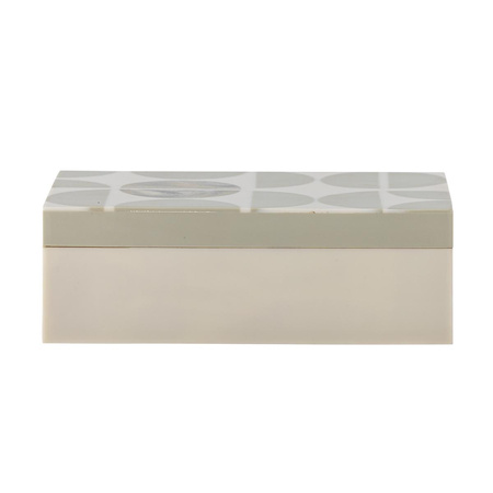 Kabela Box w/Lid, Grey, Resin