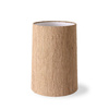 Cone lamp shade silk brown (32x32cm)