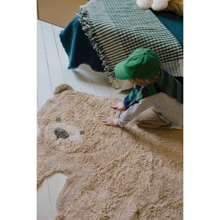 Dywan bawełniany Lorena Canals ANIMAL RUGS beżowy 122 x 120 cm