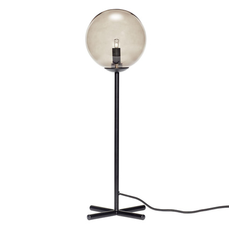 HÜBSCH SMOKED table lamp black and brown
