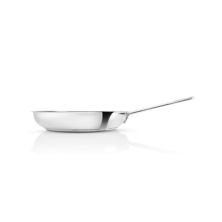 Patelnia ze stali nierdzewnej z powłoką ceramiczną Slip-Let® Eva Trio STAINLESS STEEL srebrna rozmiar L