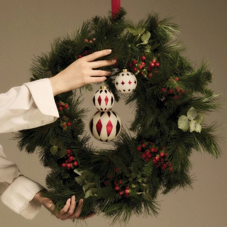 ALESSI Christmas bauble in blown glass.