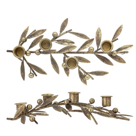 Świecznik Bloomingville MIRABEL złoty