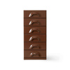 Chest of 6 drawers, chocolate