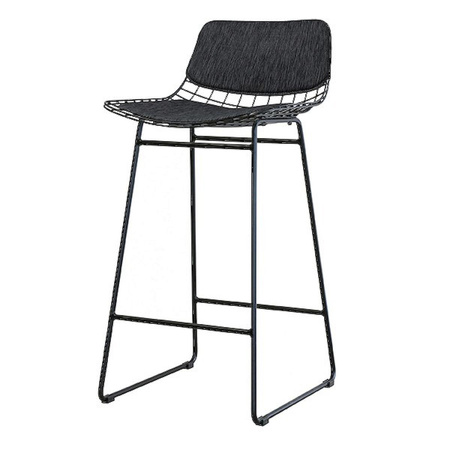 Wire bar stool comfort kit dark grey