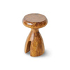 Stołek HKLIVING WOODEN brązowy