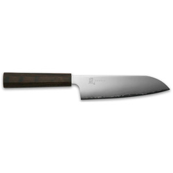 Nóż santoku YAXELL HANA 16.5 cm/6.5" brązowy