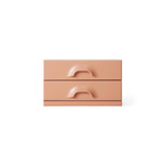 Chest of 2 drawers, blush