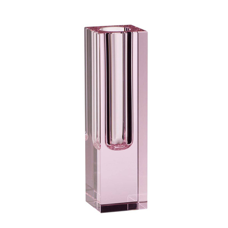 Szklany wazon Hübsch PINK różowy