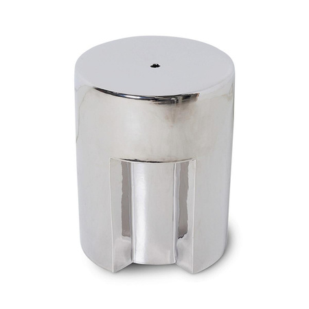 Stolik boczny HKLIVING STONEWARE srebrny