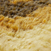 Fluffy round rug dunes (145x145cm)