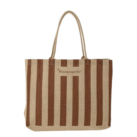 Bergamo Shopping Bag, Brown, Jute