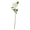 Dahlia Stem, White, Artificial Flowers