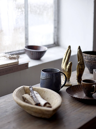 Cloe Mug, Blue, Stoneware