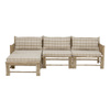 Sofa modułowa (lewy narożnik) Bloomingville KORFU naturalna