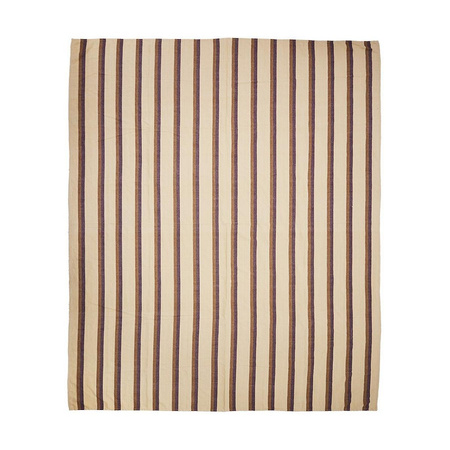 Vida striped bedspread chestnut/cream (230x275cm)