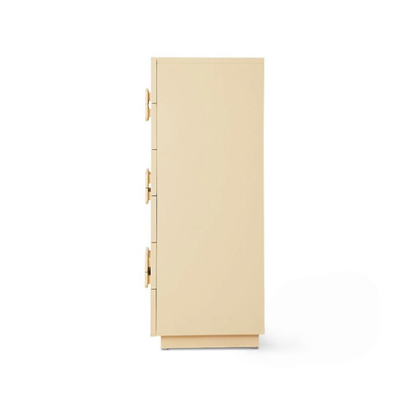 Spacious drawer cabinet cream