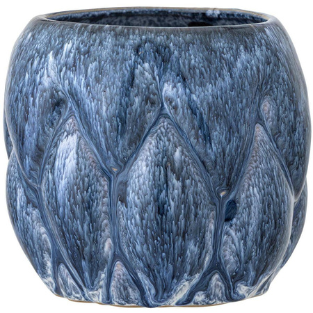 Posey Flowerpot, Blue, Stoneware