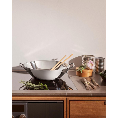 Wok Eva Trio STAINLESS STEEL srebrny 5.0 l