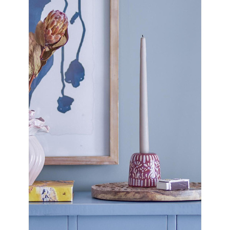 Samsin Candle Holder, Purple, Stoneware