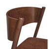 Oblique Dining Chair Brown