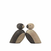 KAY BOJESEN Wooden Decoration Pair of Sparrows