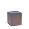 Vault Side Table/Storage Box Brown/Blue