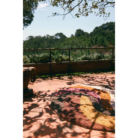 Okrągły dywan hkliving MELANGE wielokolorowy rozmiar 150x150 cm