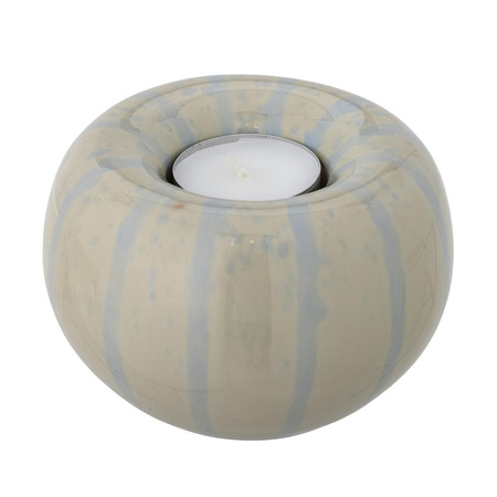Agate Votive, Yellow, Stoneware