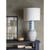 Gadiela Floor Lamp, Blue, Stoneware